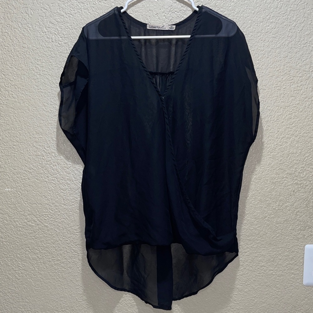 Liberty Love Elegant Black Blouse
